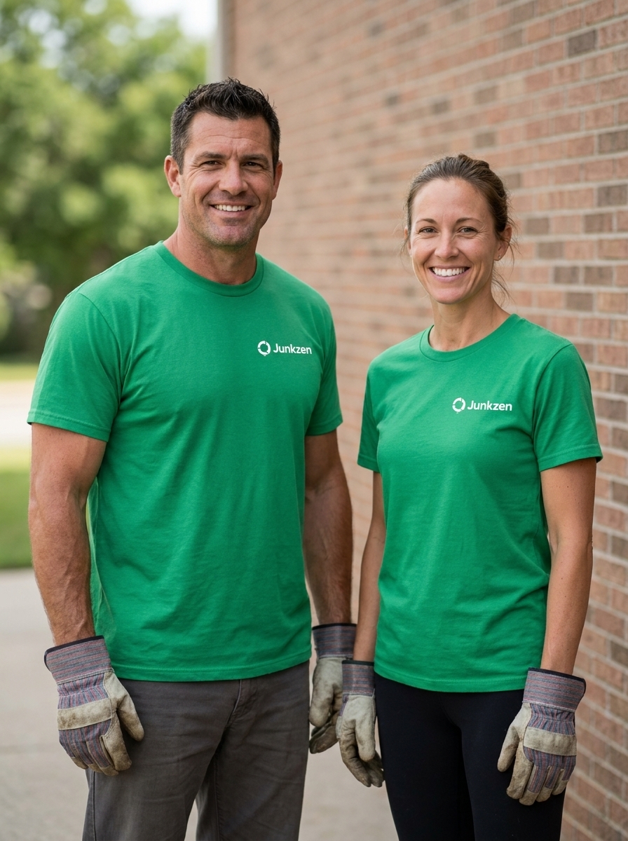Junkzen crew in branded uniforms